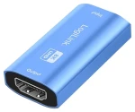 HDMI repeater modrý / Repeater HDMI / 8K 60Hz / HDCP 2.3 / hliníkové telo (HD0064)