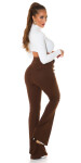 Sexy Koucla Highwaist flared pants golden buttons white M