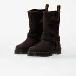 Tenisky Dr. Martens Anistone Hi Dark Brown Burnished Waxy Pull Up EUR 41