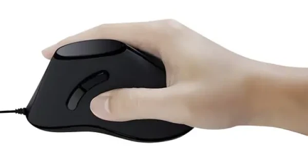 LogiLink ID0158 čierna / Ergonomická myš / USB / 1000 DPI / 5 tlačidiel (ID0158)