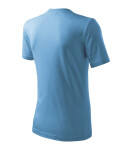 Ťažké unisex tričko azúrovo modré S