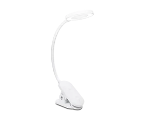 Philips Forys biela / stolná lampička s klipom / LED / 5W / 200lm / 4000K / 36cm / IP20 (8720169194397)