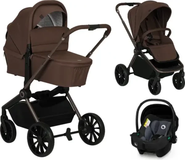 Lionelo Kočík kombinovaný Mika PLUS 3v1 Mocha Mousse / Hliníkový rám / Nosnosť do 22 kg / Autosedačka do 13 kg (LO-MIKA PLUS 3IN1 MOCHA MOUSSE)