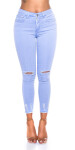 Sexy Skinny Ripped Leg Jeans denimblue 34