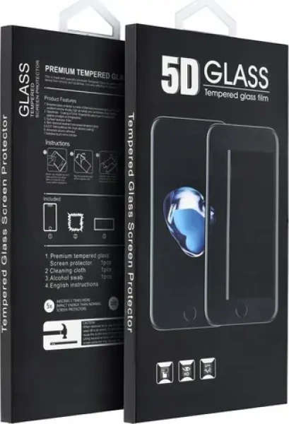 OEM ochranné sklo pre XIAOMI Redmi Note 14 5G čierna / Ochranné sklo / 5D Full Glue / Full Cover
