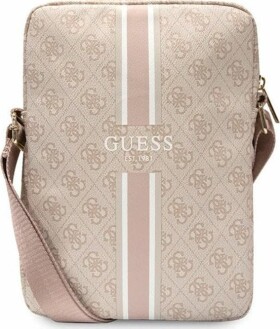 Guess Guess 4G Stripes Tablet Bag - Taška na tablet 10" (Ružový)