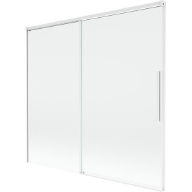 MEXEN/S - Rox vaňová zástena 2-krídlová posuvná 170 x 150, transparent, biela 8C9-170-001-20-00