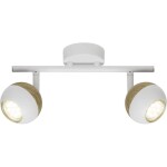 Brilliant Scan G59413/75 stropná lampa LED GU10 6 W biela, drevo (svetlé); G59413/75