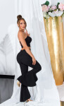 Sexy Koucla Musthave flared pants with slit black