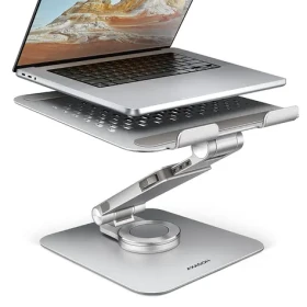 Axagon STND-LR, hliníkový stojan pre notebooky 10" - 17" s nastaviteľnou výškou, uhlom a 360° rotáciou (STND-LR)