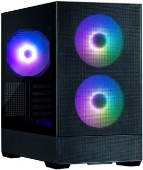 Zalman P30 AIR čierna / Počítačová skriňa / ATX / 3x 140mm ARGB / USB-A 3.0 + USB-C / bez zdroja / priehľadná bočnica (P30 AIR Black)
