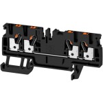 Weidmüller 1521820000 priechodná svorka 5.1 mm pružinová svorka čierna 100 ks; 1521820000