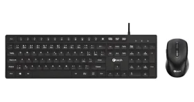 C-tech KBM-108 / Drôtový set klávesnice a myši / Multimediálne / CZ/SK / USB (KBM-108-BL)