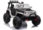 Mamido Detské elektrické autíčko Jeep Power Polícia čierno-biele