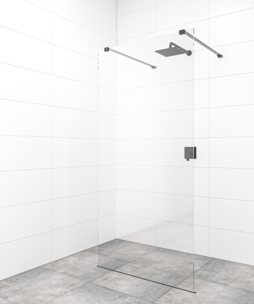 Sprchová zástena Walk-in 120 cm SAT vo farbe profilu čierna SATBWI120ZAVC SATBWI120ZAVC