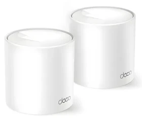 TP-LINK Deco X1500 (2-pack) biela / Wi-Fi 6 systém MESH AX1500 / Dual-band / 2x GLAN (Deco X1500(2-pack)(EU))