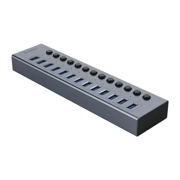 Orico BT2U3-13AB sivá / USB hub / 13x USB-A 3.0 / s vypínačmi