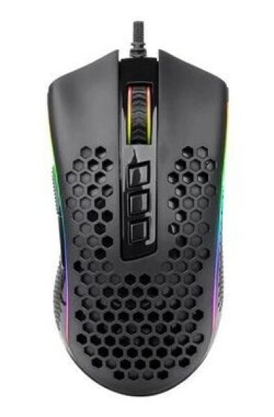 Redragon M808 Storm čierna / Herná myš / optická / 12400 DPI / 7 tlačidiel / USB (M808-RGB)