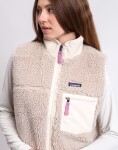 Patagonia W's Classic Retro-X Vest Natural w/Light Violet S