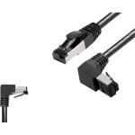 BKL Electronic 144021 RJ45 sieťové káble, prepojovacie káble CAT 8.1 S/FTP 5 m čierna bez halogénov 1 ks; 144021