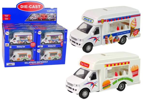 Mamido Elektrické autíčko Camper Ledáreň Fast-Food Resoraki s trecím pohonom, 2 modely