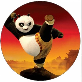 Jedlý papir Kung Fu Panda Po a západ slnka 19,5 cm - Pictu Hap - Pictu Hap