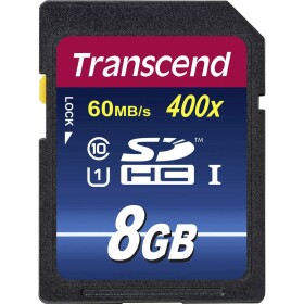 Transcend Premium 400 pamäťová karta SDHC 8 GB Class 10, UHS-I; TS8GSDU1