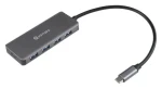 ESTUFF USB-C Charging Hub / Rozbočovač / 4X USB-A 3.2 Gen1 / USB-C PD 65W / hliníkový (ES623007)