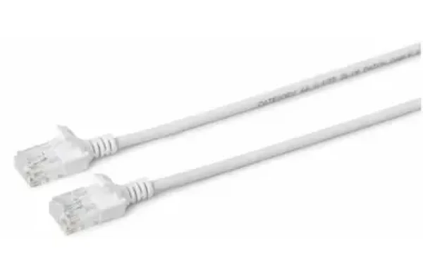 MicroConnect CAT6a U/UTP SLIM 3M biela / LSZH (V-UTP6A03W-SLIM)
