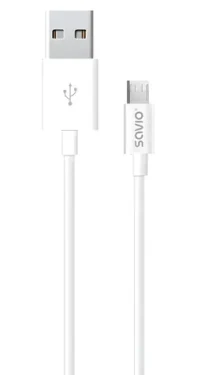 Savio CL-124 biela / Kábel USB-A - Micro-USB / USB 2.0 / 2 m (CL-124)