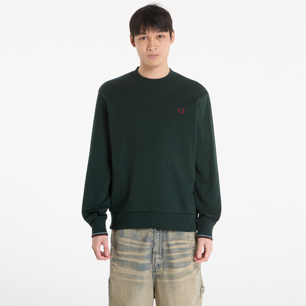 Mikina FRED PERRY Crew Neck Sweatshirt Grsrts/ Stkbl/ Oxb XL