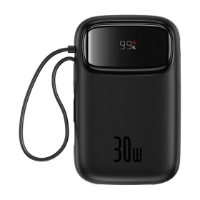 Baseus Powerbank Baseus QPow 2 10000mAh 30W 2xUSB-C (czarny)