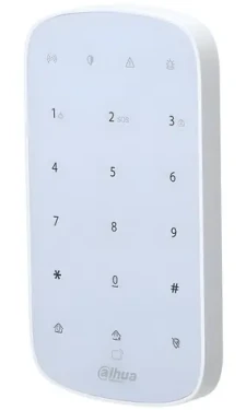 Dahua Airshield ARK30T-W2 biela / Bezdrôtová klávesnica / RFID 13,56 MHz / 868 MHz / pre alarm ARC (ARK30T-W2(868))