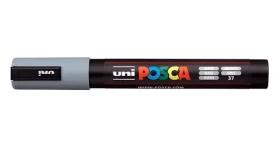 POSCA PC-5M šedá / Popisovač / Medium hrot / 1,8-2,5 mm (182533)