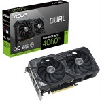 ASUS Dual GeForce RTX 4060 Ti OC 8GB / 2310 - 2595 MHz / 8GB GDDR6 / 128bit / 1x HDMI + 3x DP / 160W (8) (90YV0J40-M0NA00)