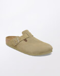 Birkenstock Boston Suede Leather Faded Khaki 41