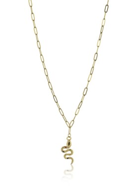 Marc Malone Pozlátený dámsky náhrdelník Lydia Blue Necklace MCN23022G