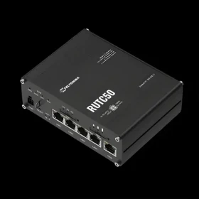 Teltonika RUTC50 / Router industriálny / 5G / 4G (LTE) / 3G / Wi-Fi 6 / 5x RJ-45 / Dual SIM (RUTC50)