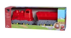 Big Power Worker 55784 Mini vláčik s vagónom 45 cm červená