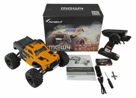 AMEWI RC auto MEW4 Monstertruck čierna, žltá