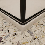 H K - Sprchovací kút MELODY BLACK LINE R909, 90x90 so zalamovacími dverami vrátane sprchovej vaničky z liateho mramoru MBLINER909/THOR-90SQ