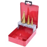 KS Tools 3302423 HSS TIN-TIP sada stupňovitých vrtákov, 1 ks; 3302423