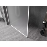 MEXEN/S - Kioto-F Sprchová zástena WALK-IN s rámom 110 x 202, dekor 8 mm, biela 800-110-104-20-30