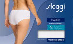 Dámske nohavičky Basic+ Midi 3P – WHITE – biele 0003 – SLOGGI WHITE 46