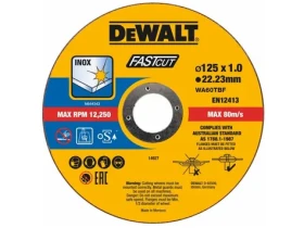 DeWalt DT20540 / Rezný kotúč na nerez kov / Priemer 125x22.23 mm / Šírka 1.0 mm / 100ks (DT20540)