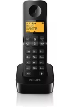 Philips D2601B/53 čierna / Bezdrôtový telefón / 1.6 grafický displej / doba hovoru 16 hodín (D2601B/53)