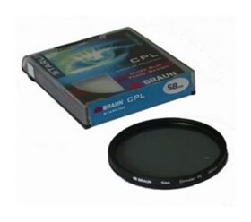 Braun C-PL polarizačný filter StarLine - 62 mm (14243-B)