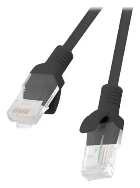 Lanberg CAT6 2m čierna / Patch kábel / UTP / RJ45-RJ45 / 250 MHz / Fluke Passed (PCU6-10CC-0200-BK)