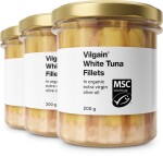 Vilgain Tuniak biely filety v bio extra panenskom olivovom oleji – 3× 200 g