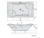 POLYSAN - DUO obdĺžniková vaňa 200x120x45cm, biela 16111